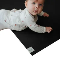 SanoSoft Krabbelmatte Schwarz, | Gr.: 160 x 160 cm