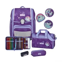 Scout Genius Schulranzen-Set 4tlg ST Lila Luna