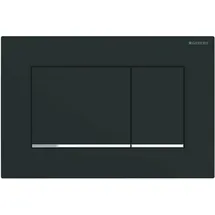 Geberit Sigma30 Betätigungsplatte für 2-Mengen-Spülung schwarz matt lackiert/hochglanz-verchromt 115.883.14.1