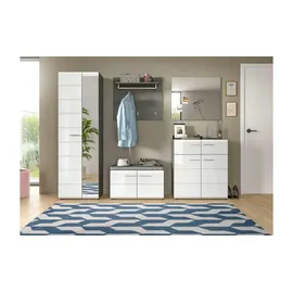 xonox.home Schuhschrank Salsa ca. 80x90x37 cm Weiß/Rauchsil.