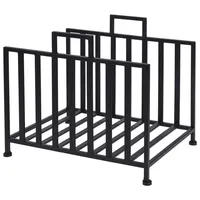 Wadiga Kaminholzständer GRID Metall 41 x 31 x 35 cm Schwarz
