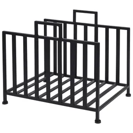 Wadiga Kaminholzständer GRID Metall 41 x 31 x 35 cm Schwarz