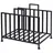 Wadiga Kaminholzständer GRID Metall 41 x 31 x 35 cm Schwarz
