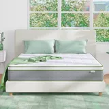 Novilla Matratze 120x190 Tonnentaschenfederkernmatratze Höhe 22cm Härtegrad H2 H3 Öko Tex Zertifiziert Rollmatratze mit Gel Memory Schaum Mittelfest Punktelastizität