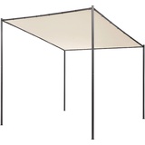 Beliani Pergola Stahl beige 282 x 294 cm VIMINO