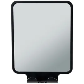 Wenko Vacuum-Loc® Antibeschlagspiegel Quadro, Schwarz