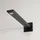 rivea Dia Design-Kopfbrause eckig schwarz matt (BR2061MB)