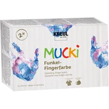 Kreul Funkel-Fingerfarbe 6 St. mehrfarbig 900 ml