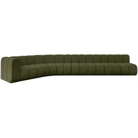 altdecor Ecksofa modulares Sofa Karex-L3 - 490x194x70 cm Grün