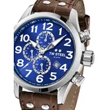 TW Steel VS63 Volante Chrono-Uhr 45 mm - Braun/Blau