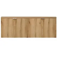 [en.casa] Waschtischunterschrank Skelbolu 160x60x40cm Eicheoptik