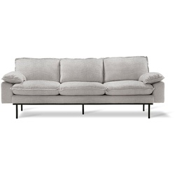 HKliving - Retro 3-Sitzer Sofa, hellgrau
