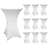 Lumaland Stehtischhusse - Ø 80-85 cm - Weiß -