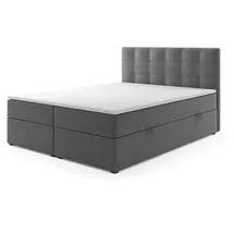 m-punkt24 Prag 180 x 200 cm H3 Grau/Schwarz