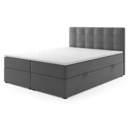 m-punkt24 Prag 180 x 200 cm H3 Grau/Schwarz