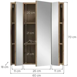 VCM Ice 60 cm schwarz