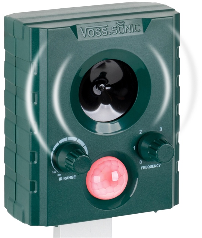 VOSS.sonic 1000 Ultraschall Abwehr - Katzenschreck, Katzenabwehr, Hundeschreck - Einstiegsmodell