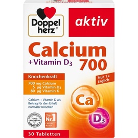 Doppelherz Aktiv Calcium 700 + Vitamin D3 Tabletten 30 St.