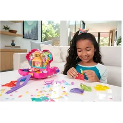 Mattel HJN76 - Polly Pocket - Spielset mit 26 Überraschungen, Flamingo-Party (HGC41)