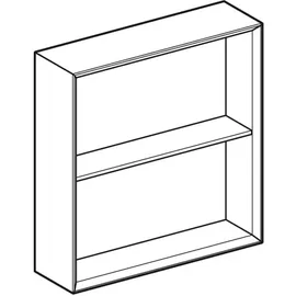 Geberit Regal 45x46,7x13,2cm, qu., s gr./lack. hochgl.