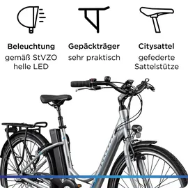 Zündapp Green 2.7 2021 26 Zoll RH 46 cm Damen grau