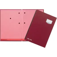 Pagna Unterschriftenmappe de Luxe 24202-01 20Fächer Pappe rot