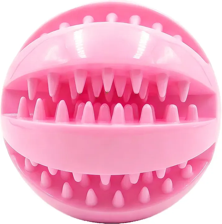 Blinkit Wassermelonen Kauspielzeug Ball für Hunde, Robuster bissfester TPR-Ball zur Zahnreinigung und Interaktion