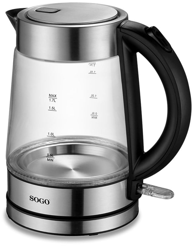 Sogo Glaswasserkocher 1.7 L Kapazität