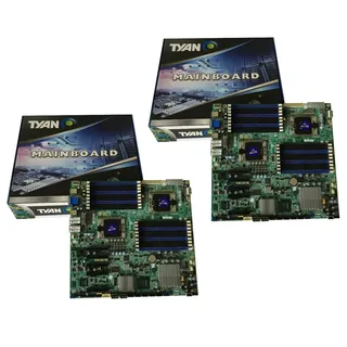 2 Stück - Tyan Motherboard S7012 WGM4NR Dual Xeon LGA1366 X58 Server Mainboard