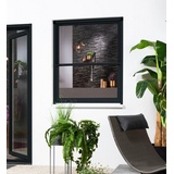hecht International Insektenschutz-Fensterrahmen »SMART«, 100x160 cm, kürzbar grau