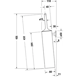 Duravit WC-Bürstengarnitur Starck T Chrom (0099461000)