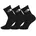3er Pack Schwarz 38-40