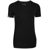 Kaipara - Merino Sportswear Rundhalsshirt Merino Shirt Damen Kurzarm Slimfit Raglan 200 (1-tlg) aus reiner Merinowolle Made in Germany schwarz M