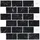 vidaXL U-Bahn-Fliese Schwarz Marmor 30 x 30 cm 50 St.