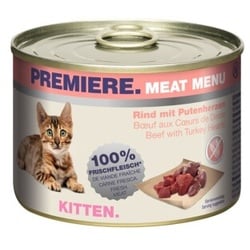 PREMIERE Meat Menu Kitten Rind & Putenherzen 6x200 g