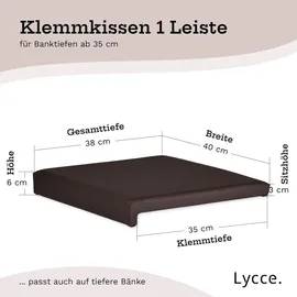lycce Klemmkissen 1 Leiste, Kunstleder versch. Farben