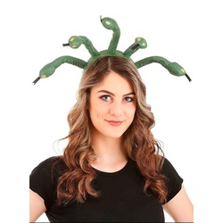 Elope Kostüm Medusa Schlangen-Haarreif, Schlangen-Kopfschmuck für griechische Gorgonin-Göttinnen grün