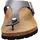 ROHDE Zehentrenner Pantolette Metallic-Optik Alba 5600, Grau | Gr.: 38