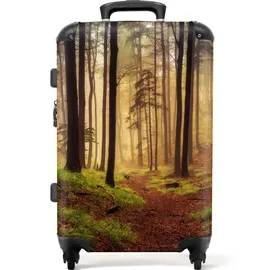 noboringsuitcases 4-Rollen 67 cm / 72 l wald/natur/nebel/bäume/laub