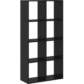 vidaXL Bücherregal Schwarz Eichen-Optik 69,5 x 29 x 137,5 cm Eiche schwarz