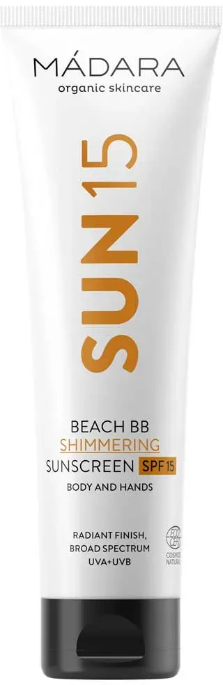 MÁDARA Cosmetics Beach BB Shimmering Sunscreen SPF 15  (100 )