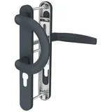 MS Beschläge 72mm Schmalrahmengarnitur Anthrazit Bügelgriff/Drücker Türstärke 71-86mm)