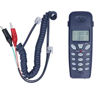 Schnurgebundenes Telefon, FSK, DTMF-Anrufer-ID, Kabelgebundenes Festnetztelefon, mit Wahlwiederholungspausenfunktion, Datums- und Tagesanzeige in Echtzeit, für den Heim- und