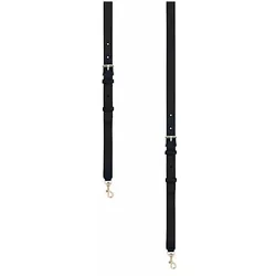 Aigner Fashion Leder Schulterriemen Black, schwarz gold