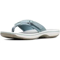 Clarks Damen Breeze Sea Flipflop, blau grau Synthetik, 42 EU