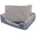 vidaXL Hundekorb mit gepolstertem Kissen S 45 x 45 cm grau