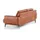 W.Schillig Couch Lederbezug 2-Sitzer Braun