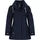 Dry Fashion Damen Funktionsmantel Leer mit abnehmbarer Kapuze - Taillierte Funktionsjacke wasserdicht und winddicht in Navy Größe 46 - 46