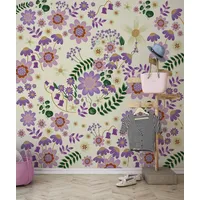 KOMAR Disney Minnie Mouse Gardening Club Beige bedruckt