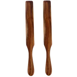 Cabilock 2 Stück Holzspatel Käsestreicher für Bäckereien aus Sicherem Holz mit Glatter Oberfläche zum Kochen und Backen in Küche